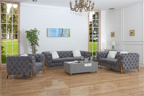 Luxury Italian chesterfield 3+2