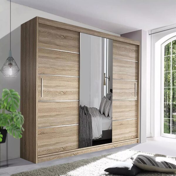Oslo Mirror Bedroom Sliding Wardrobe