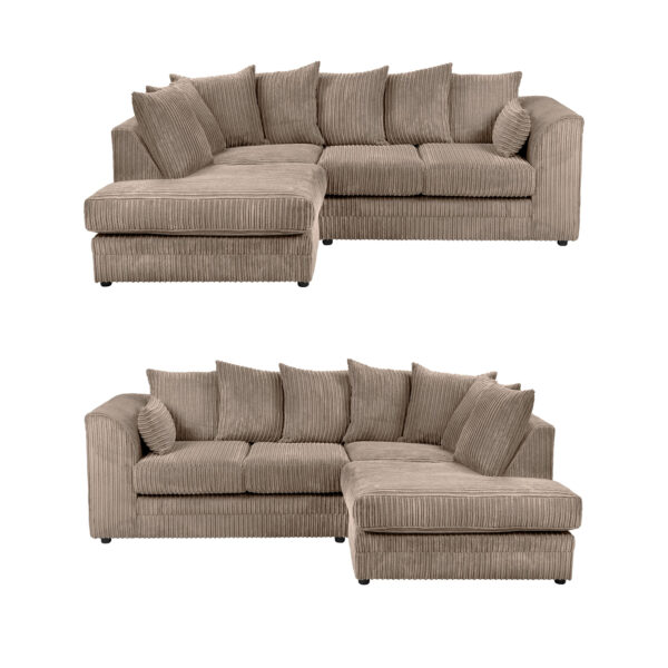 Dylan Jumbo Cord Fabric Sofa - (L shape, corner sofa)