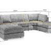 Luxurious Large Bishop U-Shape Sofa with Customizable Options