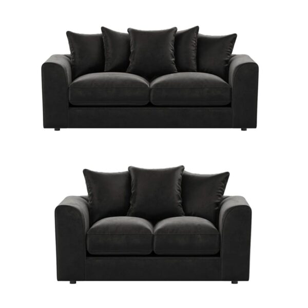 Dylan Plush velvet Fabric Sofa - (3+2 Sofa Set)
