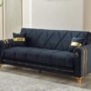 Kuzey Sofa Bed – Gold-Toned Elegance