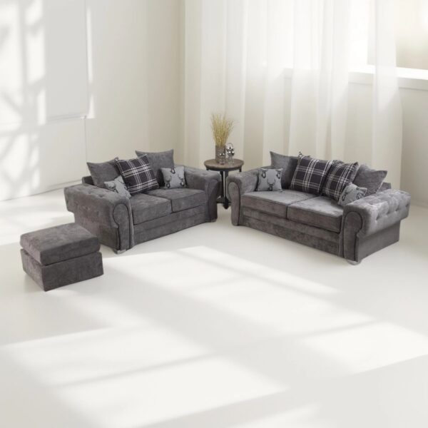 Verona Chesterfield Velvet Sofa – Luxury 2 & 3 Seater Set
