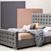 Cube Upholstered Bed Frame with Storage Option – Modern Handmade Bed in UK