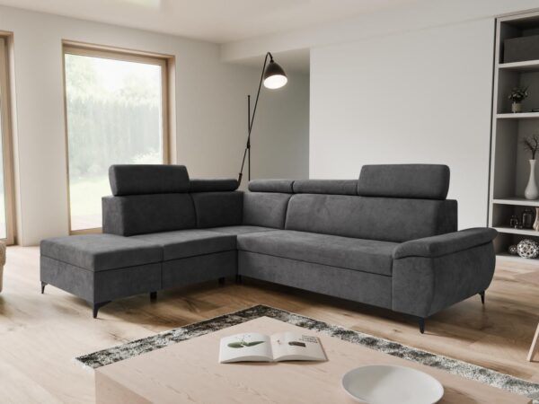 ARTIC Corner Sofa Bed with Storage & Pull-Out Bed