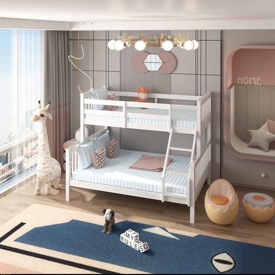 Trio Bunk Bed – Solid Triple Sleeper for Kids & Adults