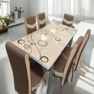 Turkish Bubble Glass Dining Table & Chairs