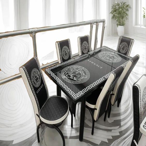 Turkish Versace Glass Dining Set