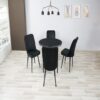 Round Black Dining Table
