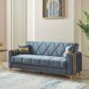 Kuzey Sofa Bed – Gold-Toned Elegance