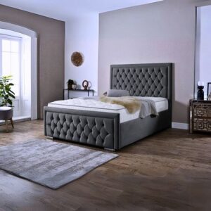Hilton Upholstered Ottoman Storage Bed – Luxury Fabric Bed Frame in UK