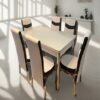 Turkish White Table with 4-6 Chairs